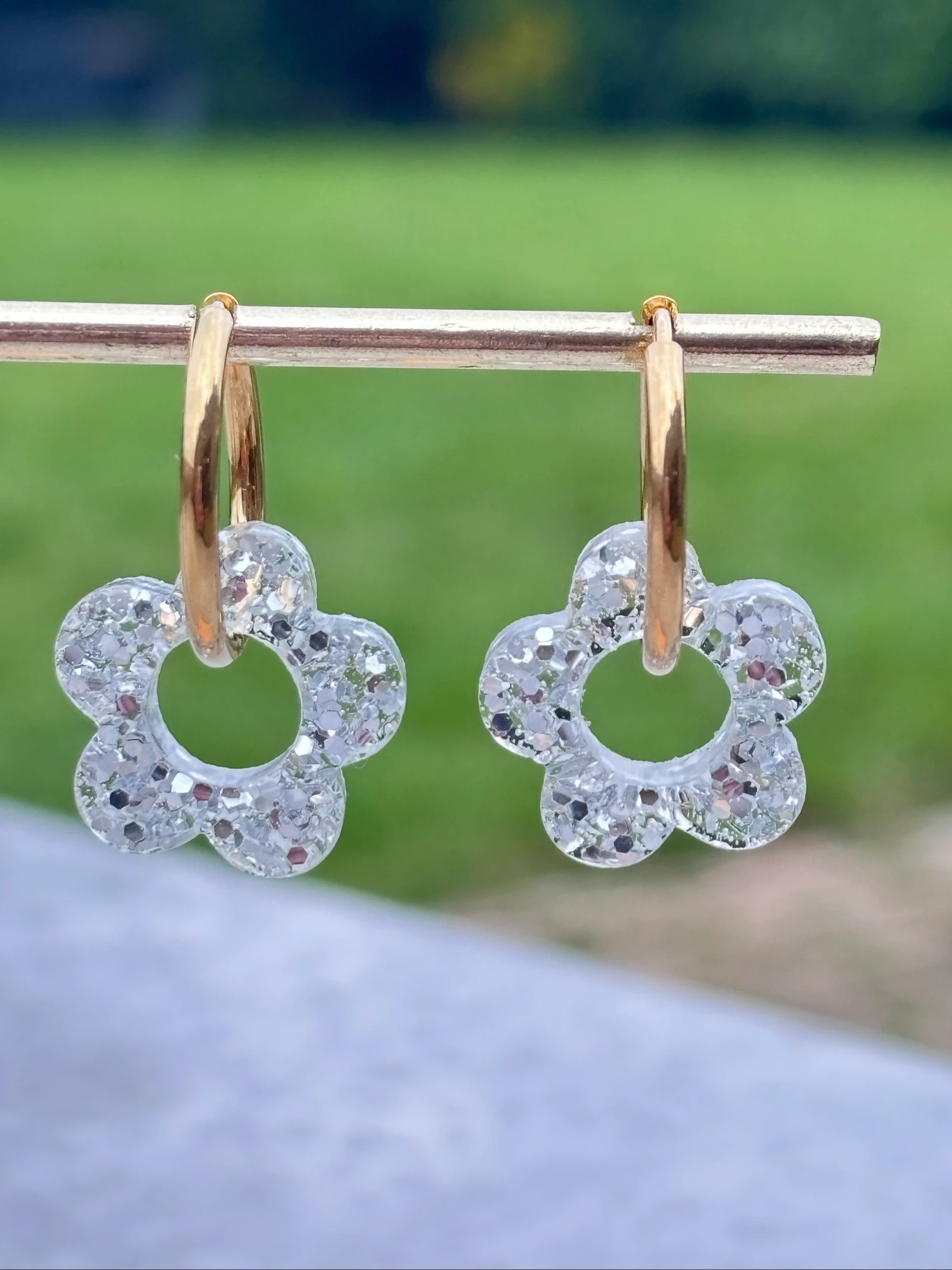 Boucles d’oreilles argenté